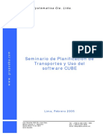 Seminario Planificacion de Transportes e Introduccion Al CUBE