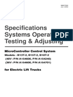 Specifications Systems Operation Testing & Adjusting: Microcontroller Control System