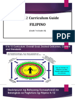 K 12 Curriculum Guide Sa Filipino