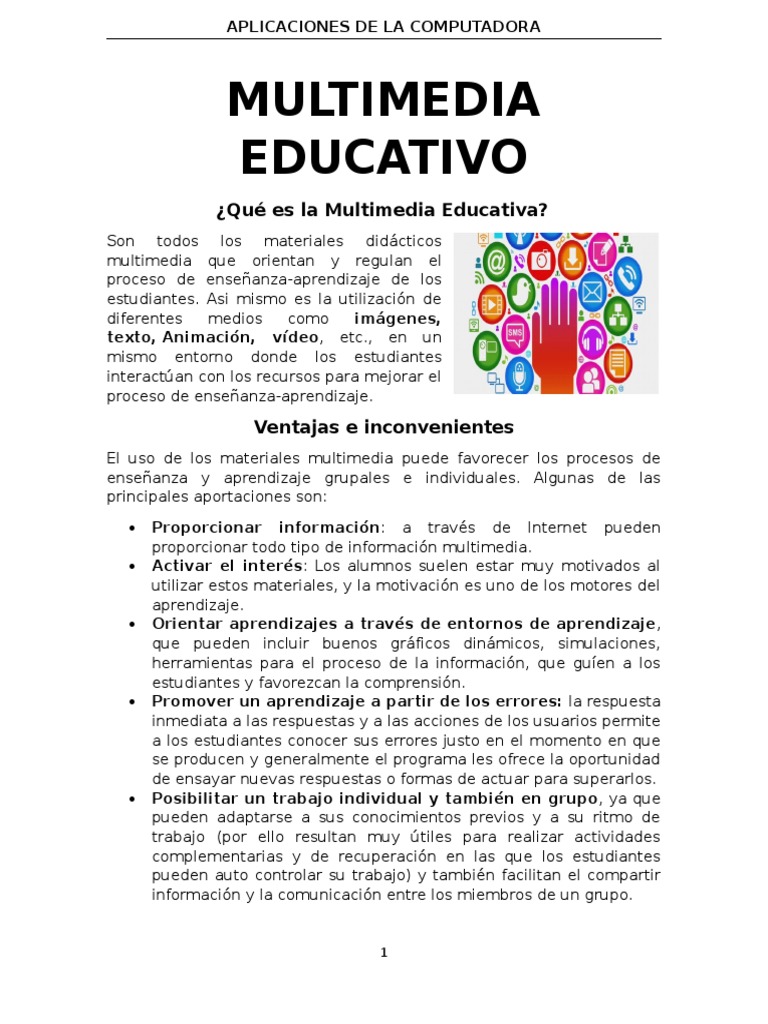 Multimedia Educativo: ¿Qué es la Multimedia Educativa? | Multimedia ...