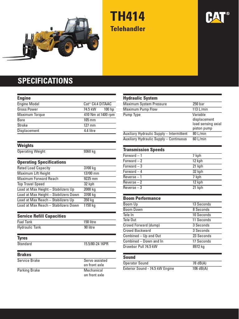 th414 en | PDF | Horsepower | Engines