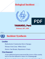Radiological Incident: February 20, 1999