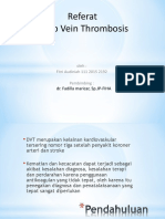 Referat Deep Vein Thrombosis: Dr. Fadilla Maricar, SP - JP-FIHA