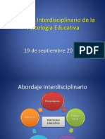 Trabajo Interdisciplinario de La Psicología Educativa PDF