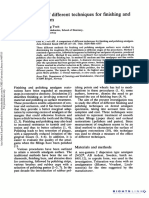 A Comparison Different Techniques For Finishing and Polishing Amalgam