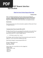 Fluke 289/287 Remote Interface Specification: Technical Note