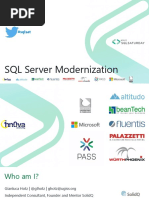 Gianluca Hotz: SQL Server Modernization