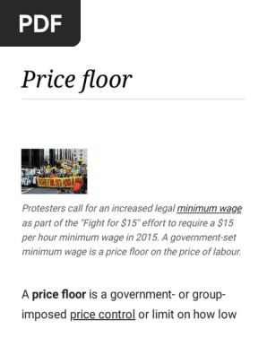 Price Floor Wikipedia 1 Pdf Microeconomics Economics