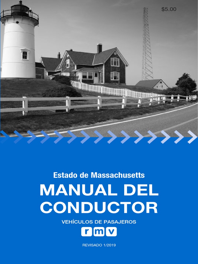 Manual de Manejo Massachusetts 2019 Licencia de conducir Calle