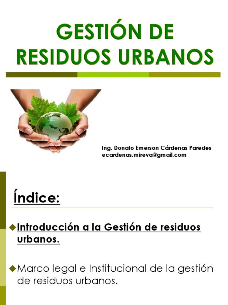 Generación y Gestión de Residuos Urbanos | PDF | Gestión de residuos ...
