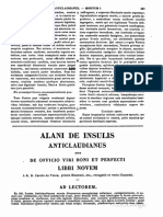 Alanus de Insulis, Anticlaudianus, MLT