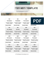 Character Mbti Template