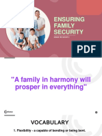 Ensuring Family Security: Grade 9B Group 2