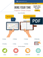 Planning Your Time: Conversation Cheat Sheet