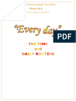 Actions Daily Routine Present Simple PDF