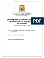 ¿Cómo Puedo Aplicar Estos Principios de La Motivación A Mi Proceso de Aprendizaje