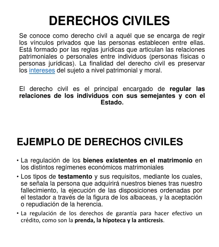 Derechos Civiles