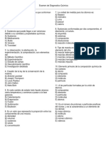 Examen de Diagnóstico Química