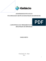 A Importância Do Treinamentos Na Manutenção de Aeronaves