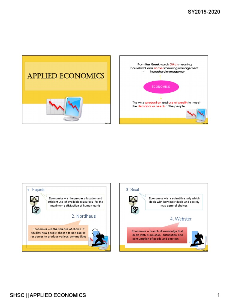 Applied Economics 2. Nordhaus 4. ster PDF Factors Of Production Economic System