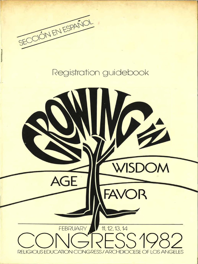 RECongress 1982 Registration Guidebook PDF Jesus