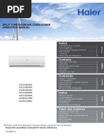 Manual Instrucciones Aire Haier Geos 09