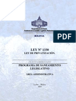 LEY 1330 to LeyDePrivatización