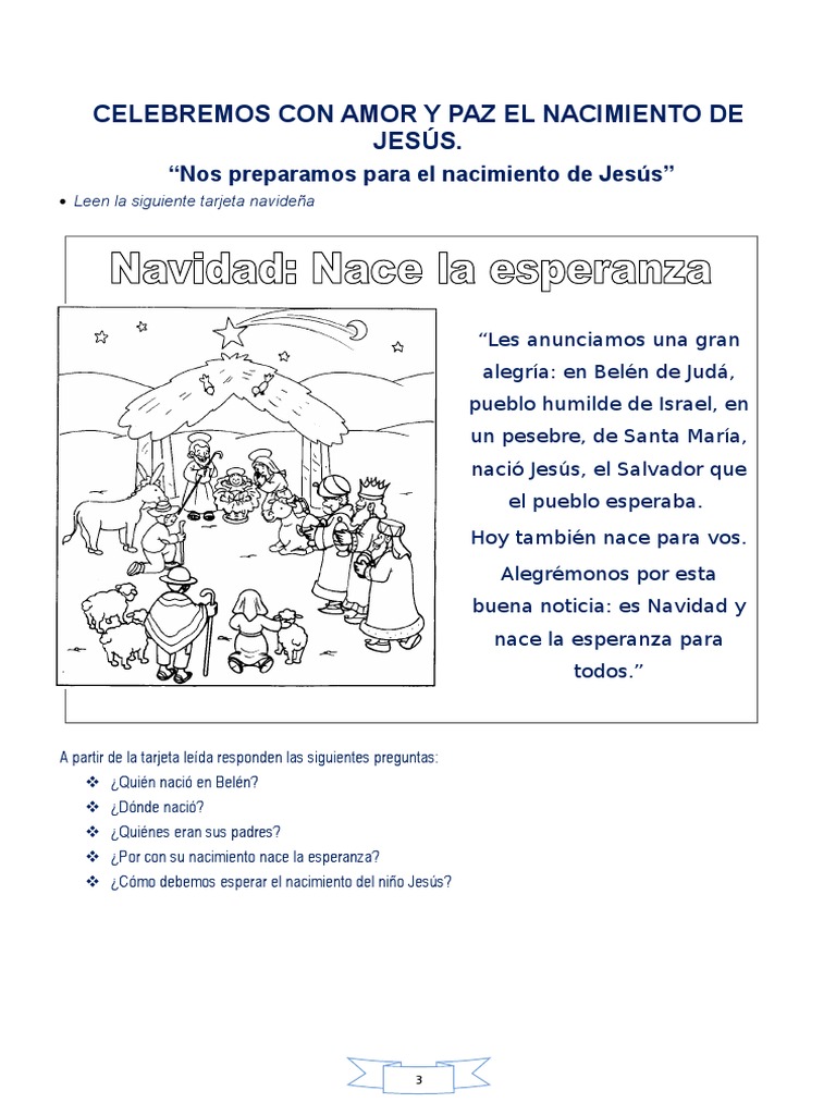 Dinámicas Navideñas para Niños | PDF | María, madre de Jesús | Navidad