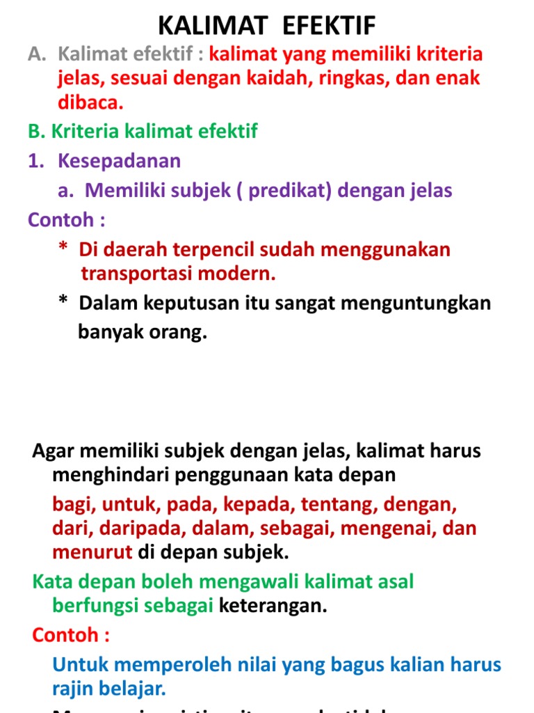 Kalimat Efektif