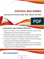 Non-Traditional Machining: Mechanical Processes (USM, WJM, AWJM, IJM, MAF)