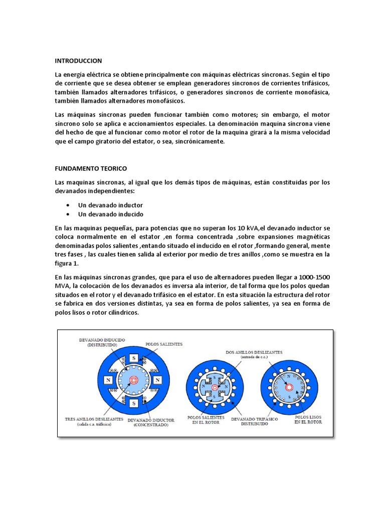 Introduccion La 1 Mquina Ac | PDF Motor eléctrico | Generador eléctrico