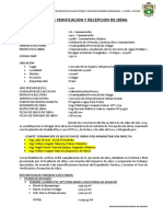 Acta de Verificación y Recepción de Obra