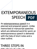 Extemporaneous Speech