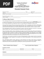 Parents Consent For Band Competition