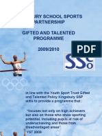 Kingsbury School Sports Partnership Gifted and Talented Programme 2009/2010