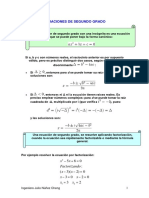 Ecuaciones de segundo grado resueltas