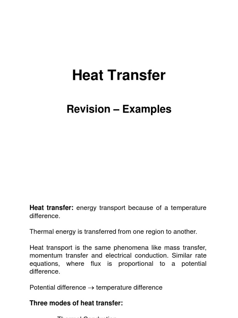Understanding Heat Transfer Mechanisms | PDF | Heat Transfer | Thermal ...
