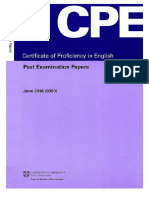 Cambridge CPE Past Papers - June 2006 PDF