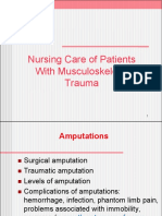 Nursing Care of Patients With Musculoskeletal Trauma