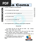Ejercicios de uso de la coma para primaria | PDF