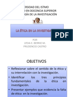 La Etica en La Investigacion PDF