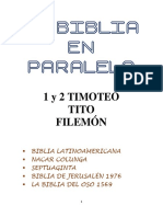 La Biblia en Paralelo 1y2 TIMOTEO, TITO, FILEMÓN PDF