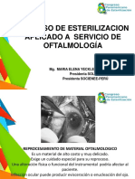 Proceso de esterilización oftalmológica