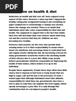 reflection on healthy diet.docx