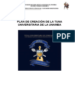 Plan de Creacion de La Tuna Universitaria 