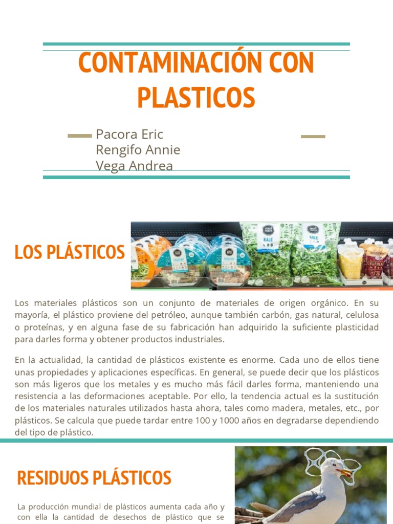 Impacto de la Contaminación por Plásticos | PDF | El plastico | Residuos
