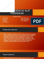 Upacara Sebagai Alat Pendidikan