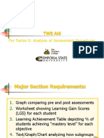 Tws Aid: For Factor 6: Analysis of Assessment Procedures
