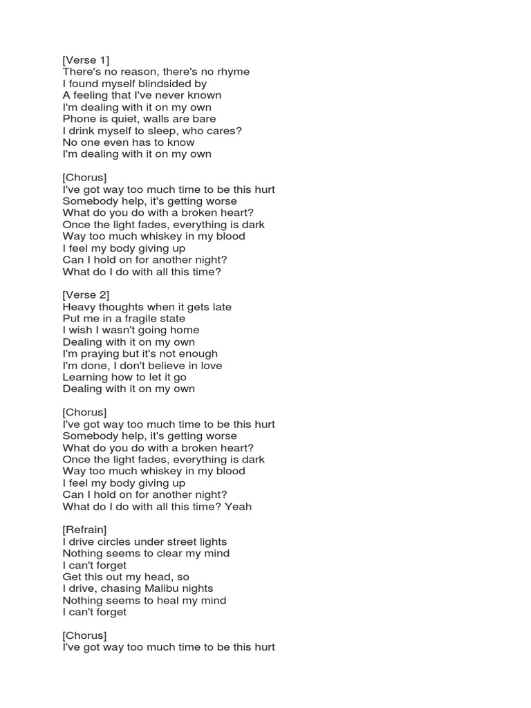 No One Lyrics Meaning