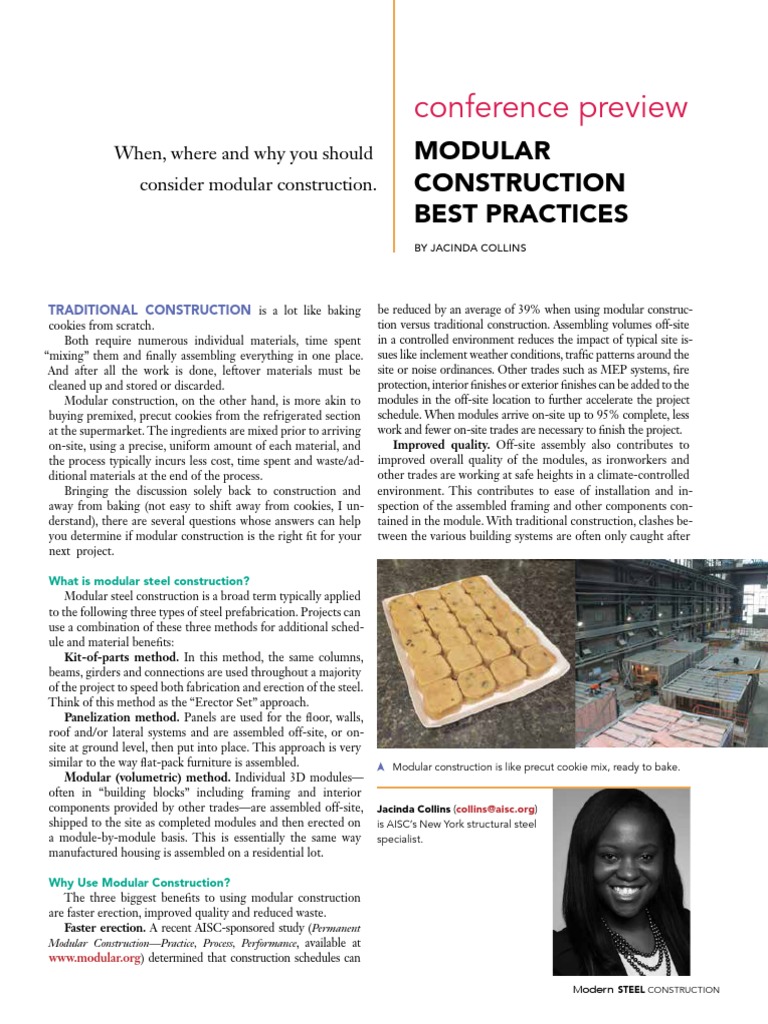Modular Construction Best Practices | PDF | Modularity | Economic Sectors